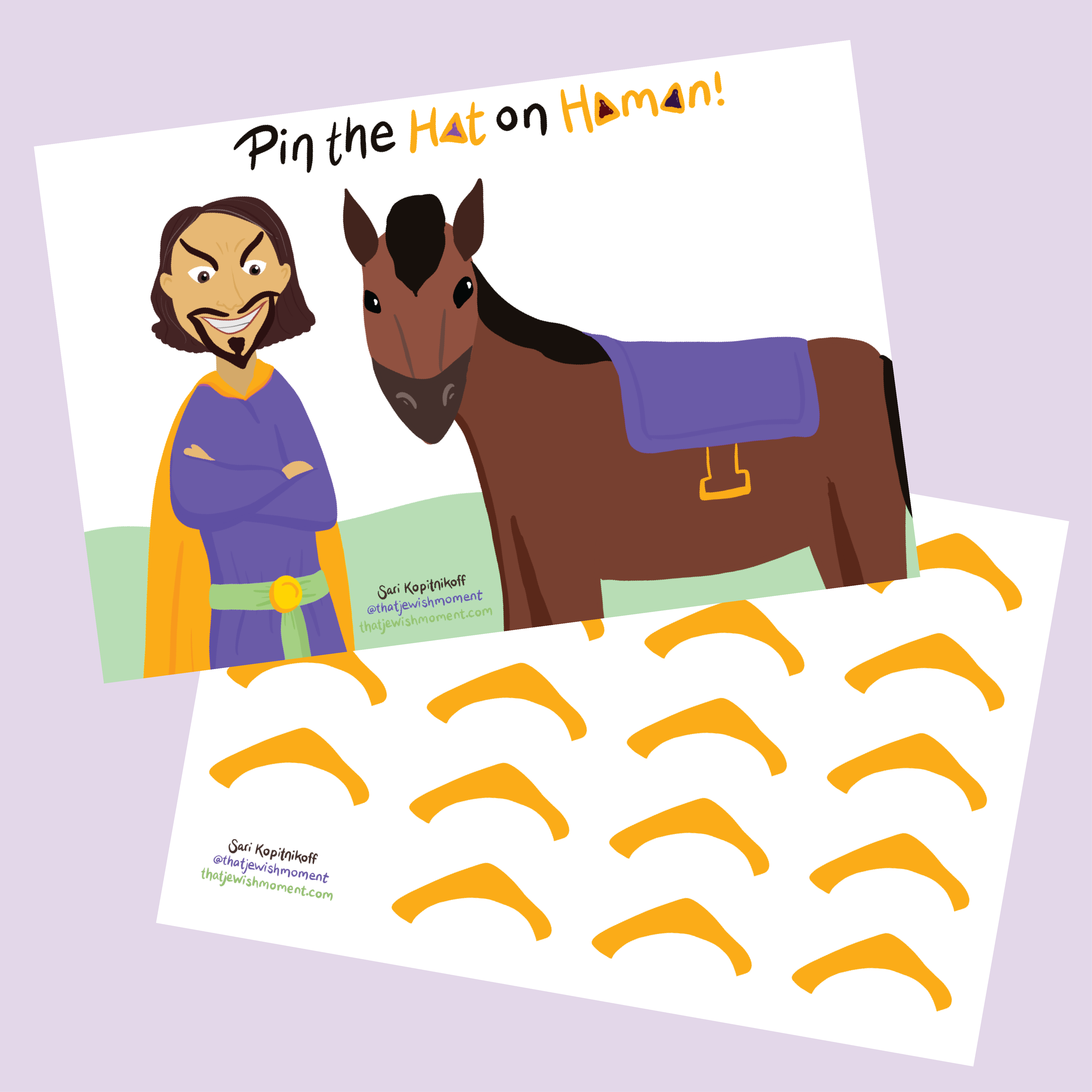 Pin the Hat on Haman The Jewish Educator Portal